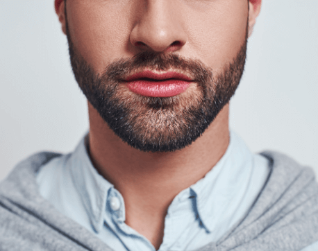 Bearded man close up
