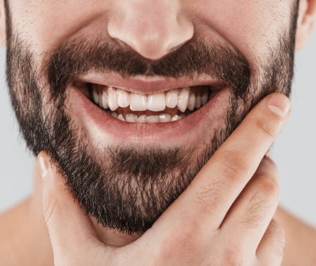 Smiling bearded man