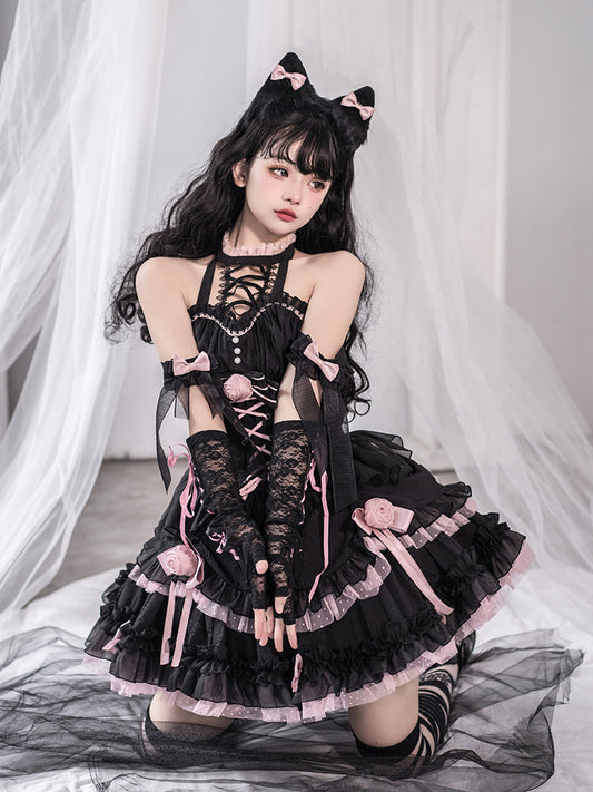 JSK Dress♥Ready to Ship♥ Red Rabbit Witch ♥Gothic Lolita Dress