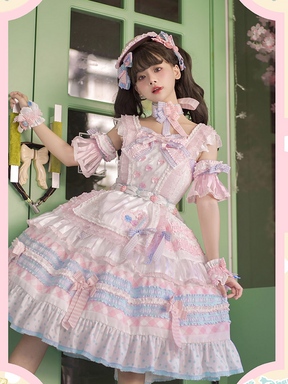 JSK Full Set ♥Pre-order♥Ice Cream Cake ♥Sweet Lolita Dress – nbsama