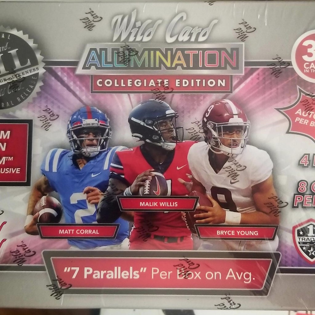 Wild Card Football Alumination Collegiate Edition Blaster Box Lake