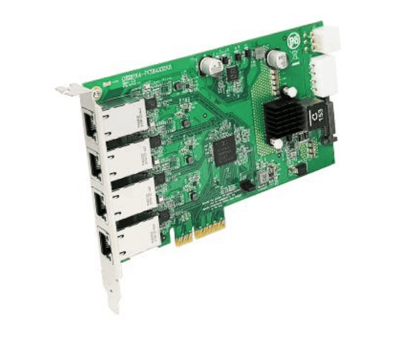 VA8-PCIe4-3GB-Y-4, Adapter PCIe4x – 4x 2.5GigE PoE – Quad Bus