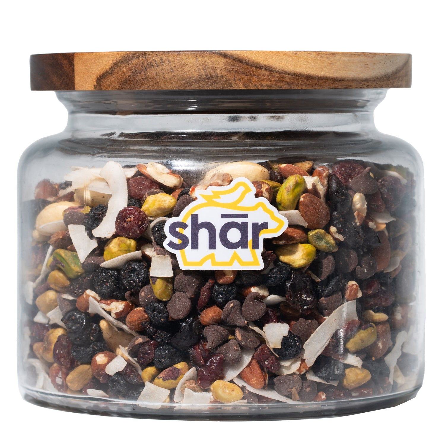 Shār Snacks | Sustainable 2.75lb Jar | Impossibly Good Trail Mix