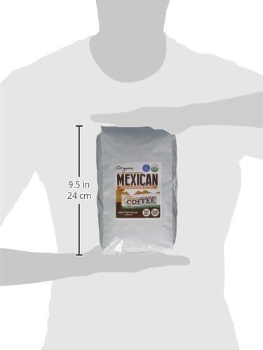 Fresh Roasted Coffee, Organic Mexican Swiss Water Decaf, 2 lb (32 oz), Kosher, Medium Roast, Whole Bean