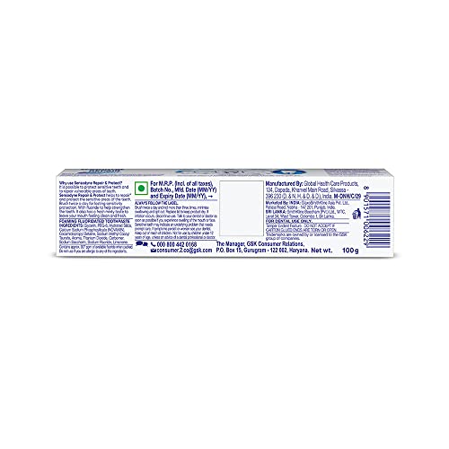 sensodyne repair and protect toothpaste ingredients