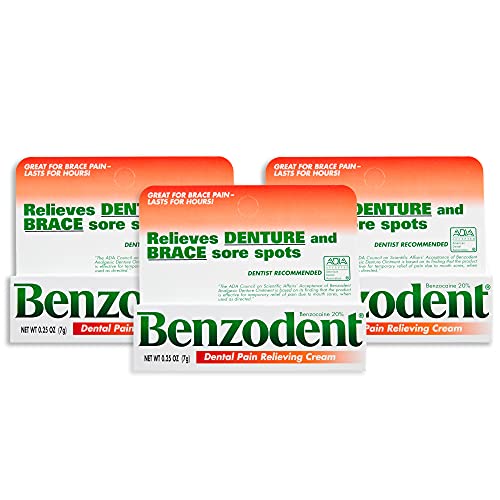 benzodent dental pain relieving cream 1 oz