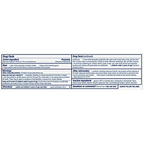 parodontax clean mint toothpaste ingredients