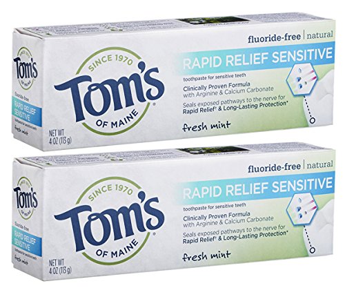 tom's of maine rapid relief sensitive natural toothpaste