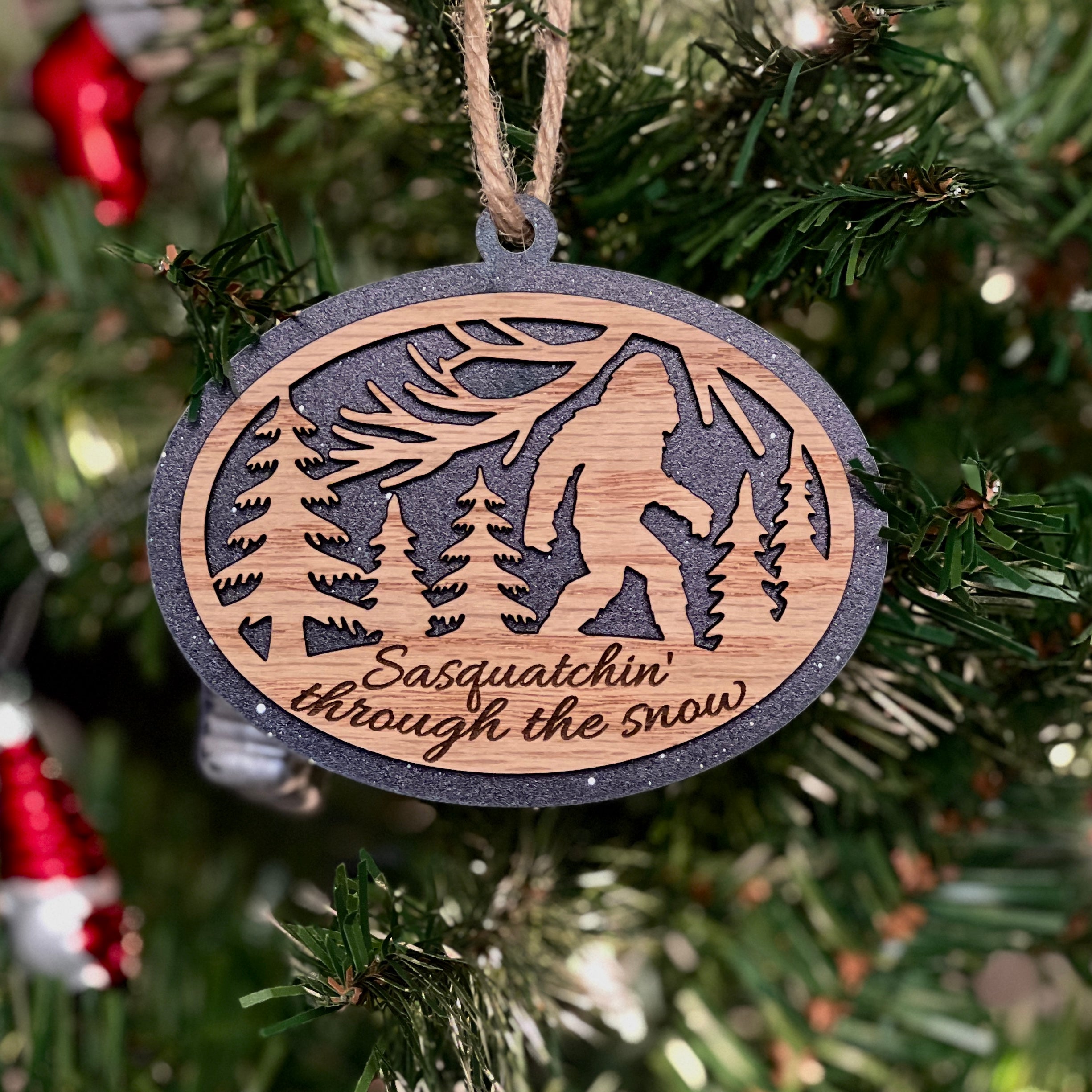 Sasquatch Holiday Ornament