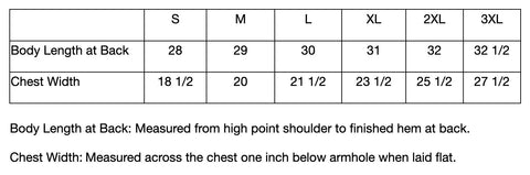 Size Chart - DT5300 District ® The Concert Tank ®