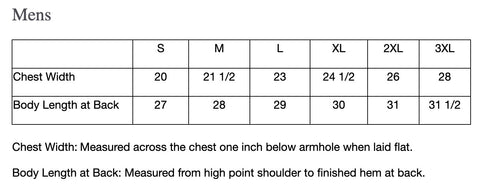 Size Chart - ST352 Sport-Tek® Sleeveless PosiCharge® Competitor™ Tee