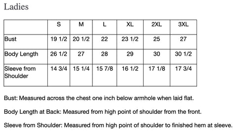 Size Chart - Port & Company® LKP155 Core Blend Pique Polo