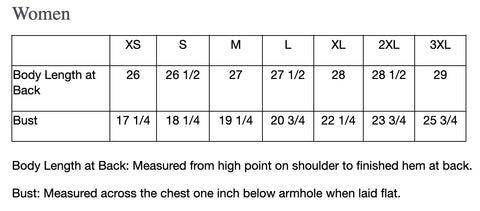 Size Chart - Port Authority L236 Ladies Sweater Fleece Vest