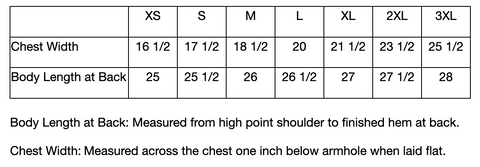Size Chart - Eddie Bauer ® EB205 Ladies Fleece Vest