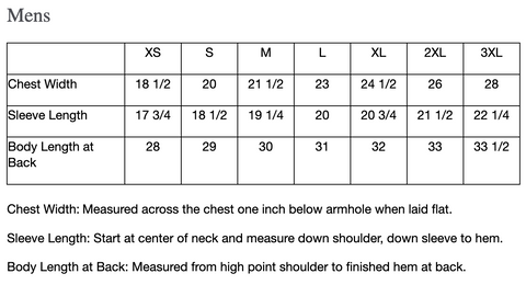 Size Chart - Sport-Tek® Mens ST640 PosiCharge® RacerMesh® Polo