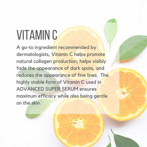 Get the best results from bakuchiol when you pair it with a gentle Vitamin C.