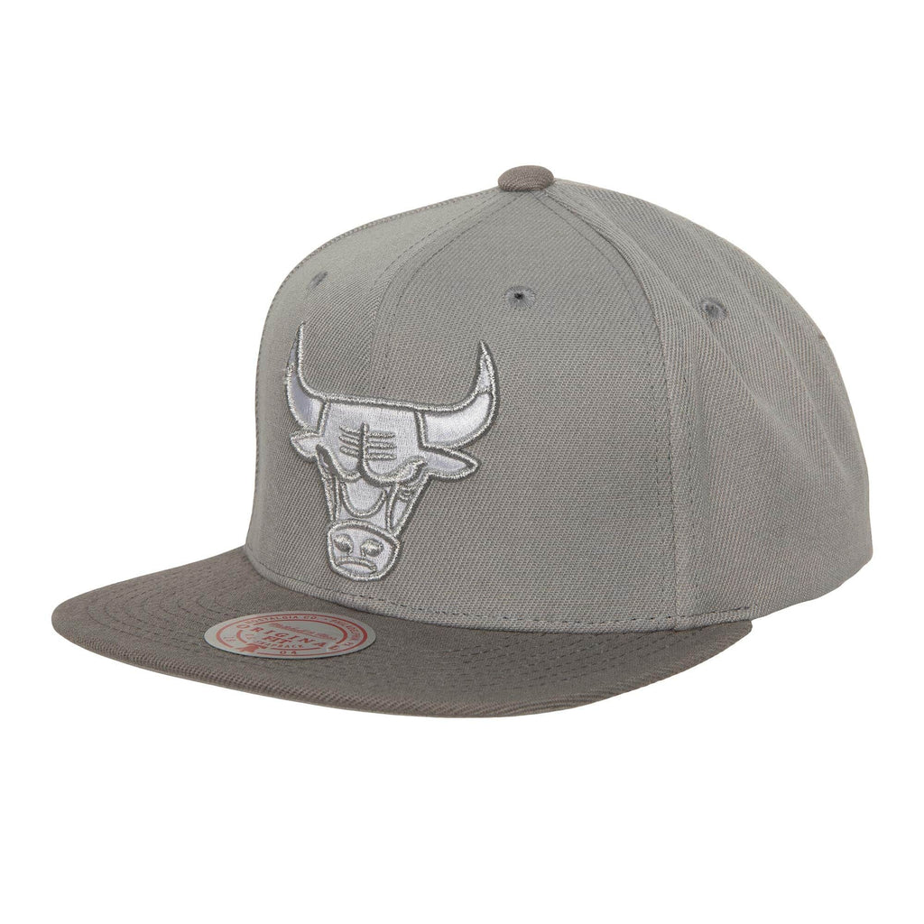 Mitchell and Ness Metallic Grey Snapback Brooklyn Nets