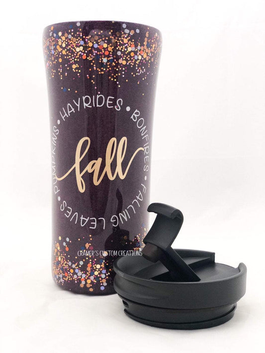 Fall Time Dragon Scale Swirl Glitter Tumbler – GW Designs & More