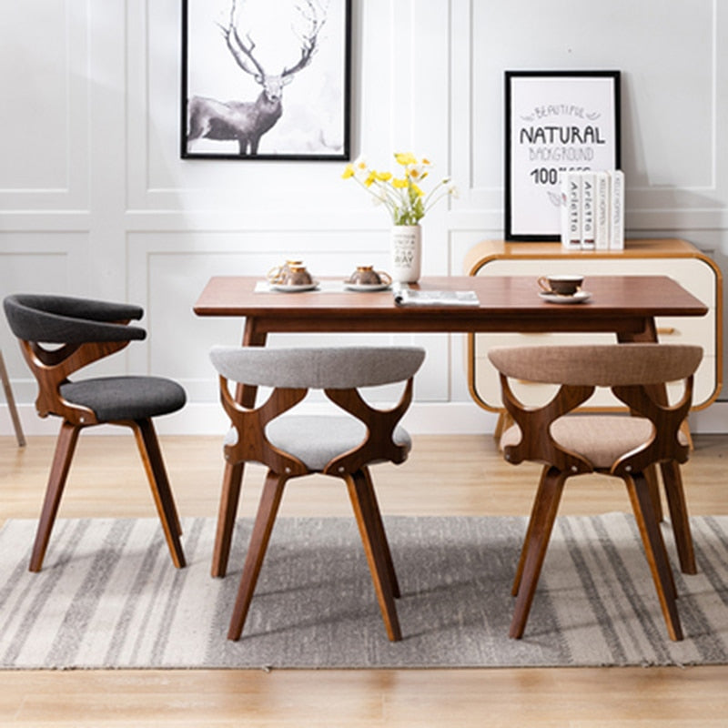 nordic solid wood dining chair