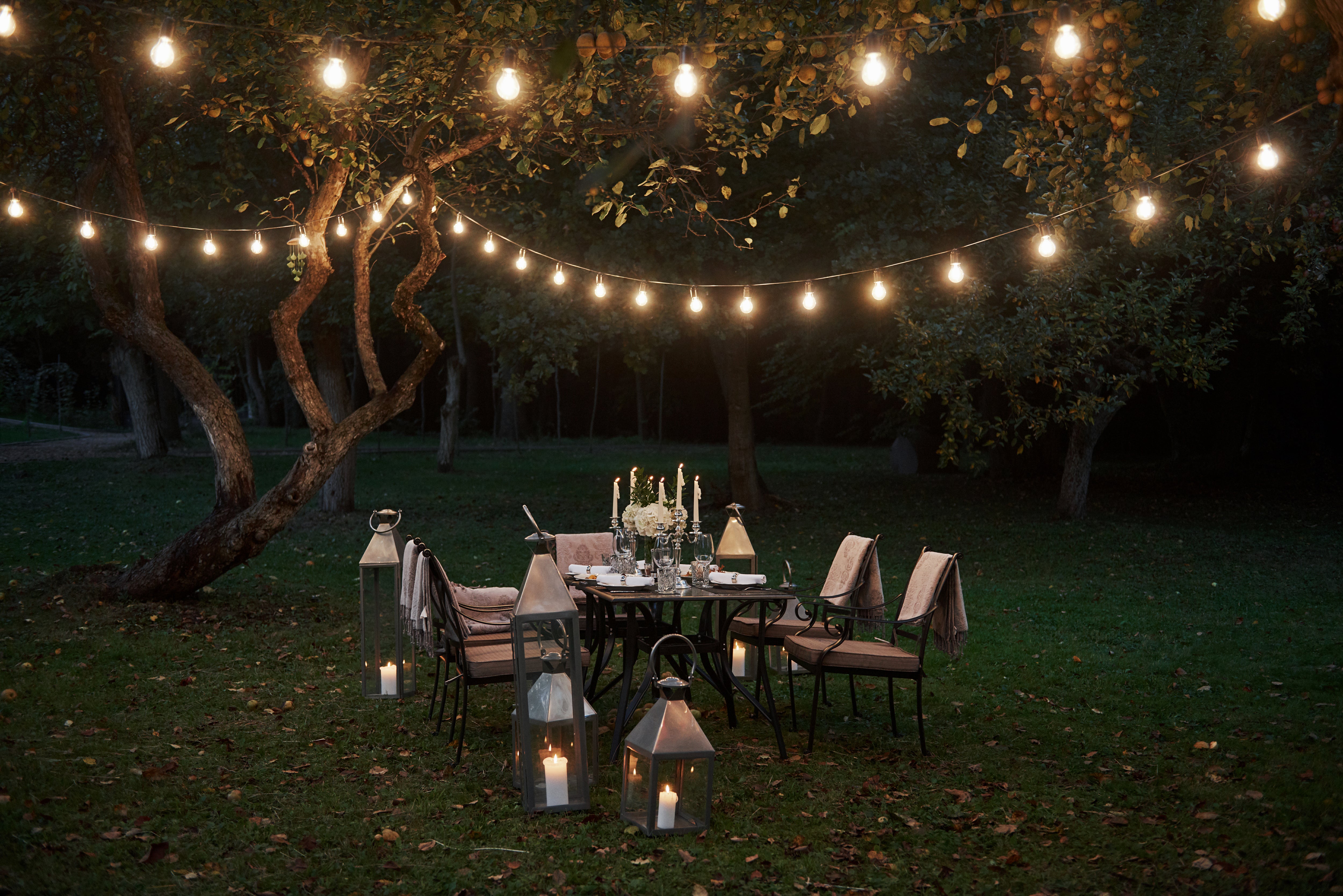 romantic outdoor lights