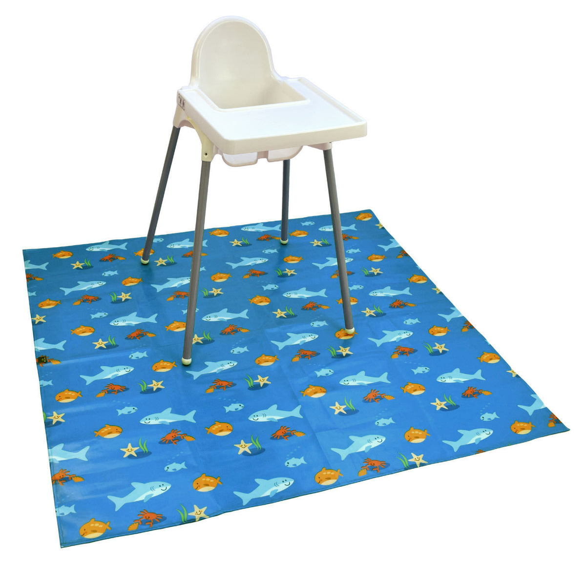 Wipeezee XL Splash Mat - Grey Happy Fruit