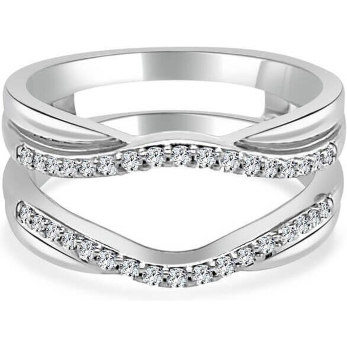 Graduating Diamond Ring Guard - McKenzie & Smiley Jewelers