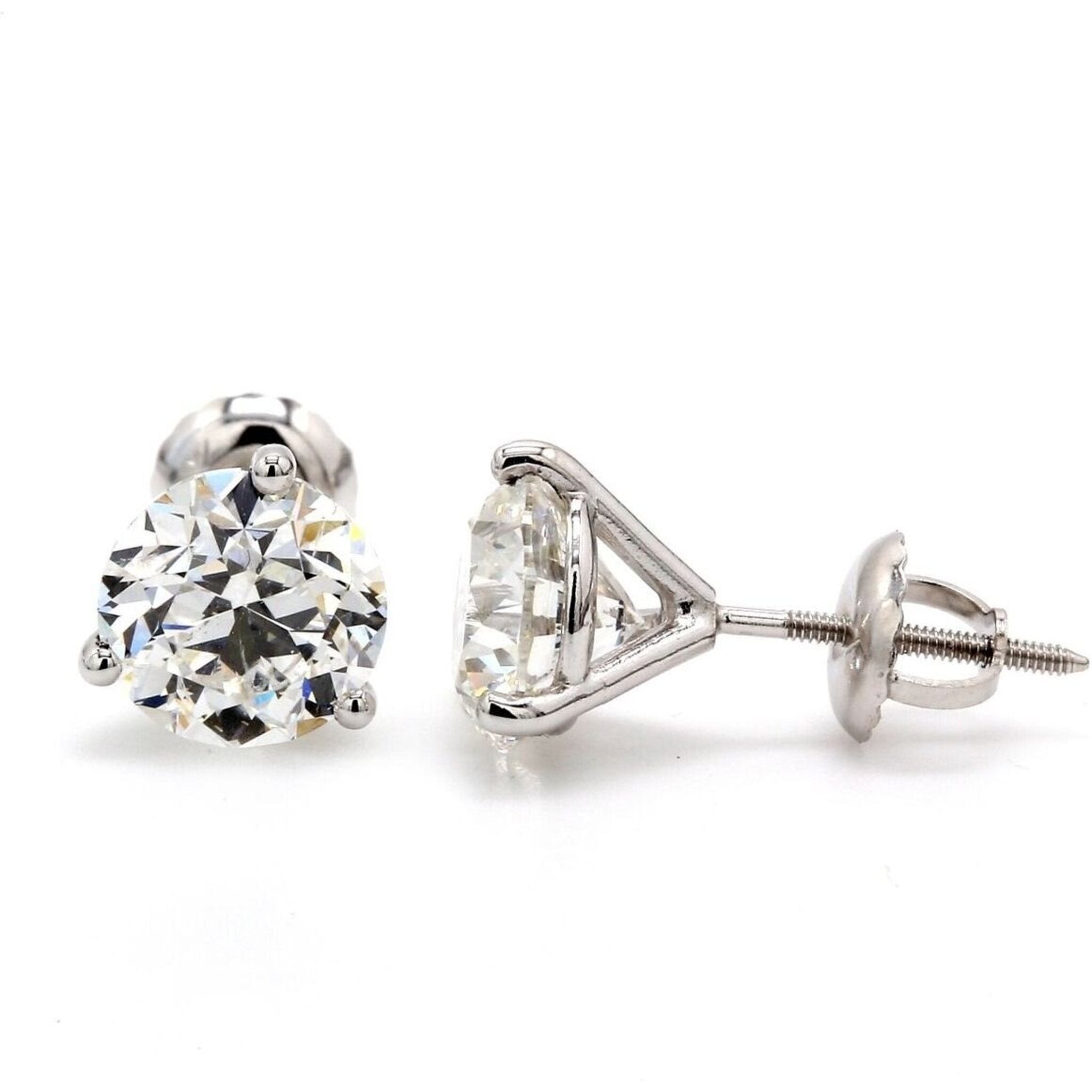 GIA Certified Diamond Earrings 4ER234 – Aora Jewelry