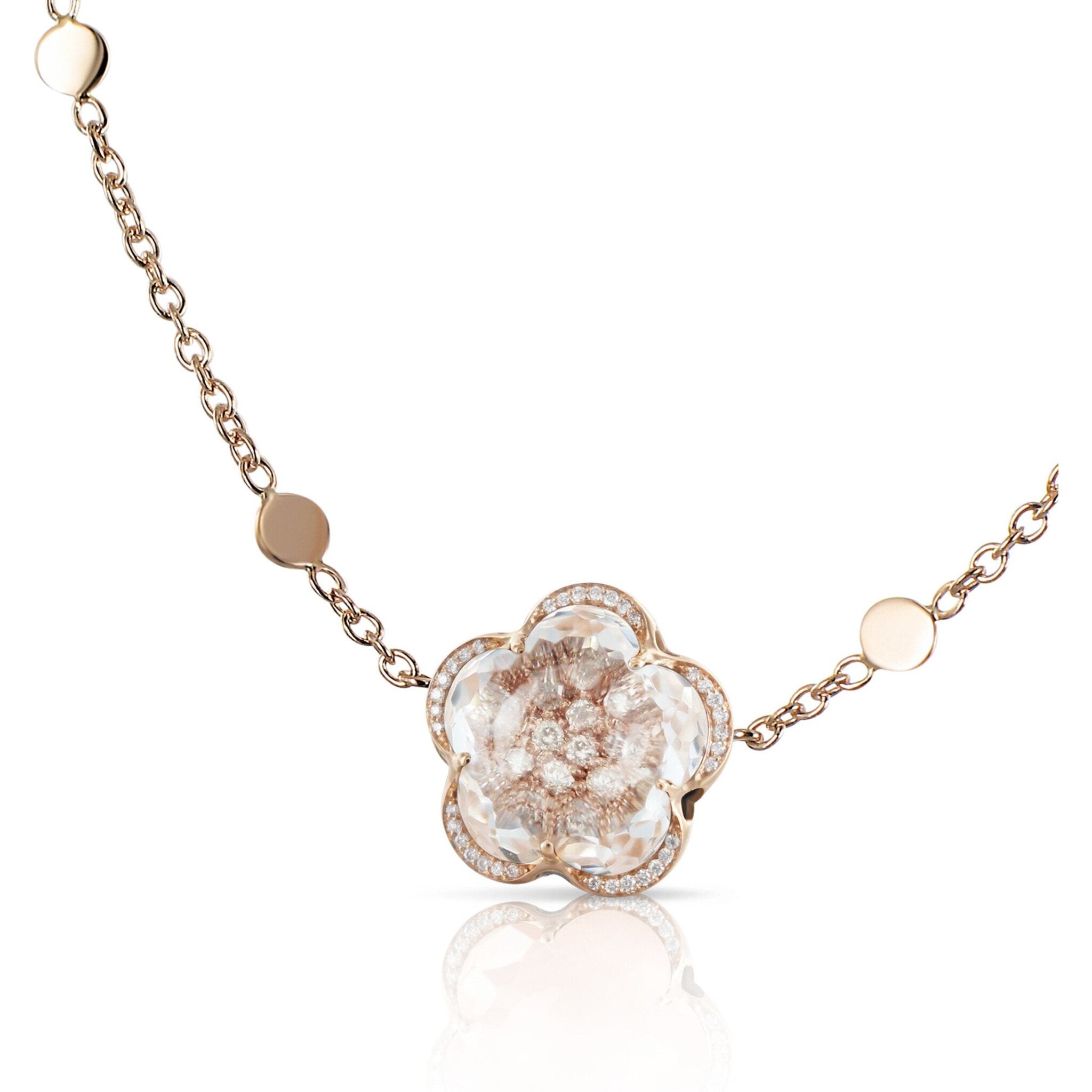 Pasquale Bruni - Bon Ton Necklace wirh Rock Crystal & Diamonds 18k