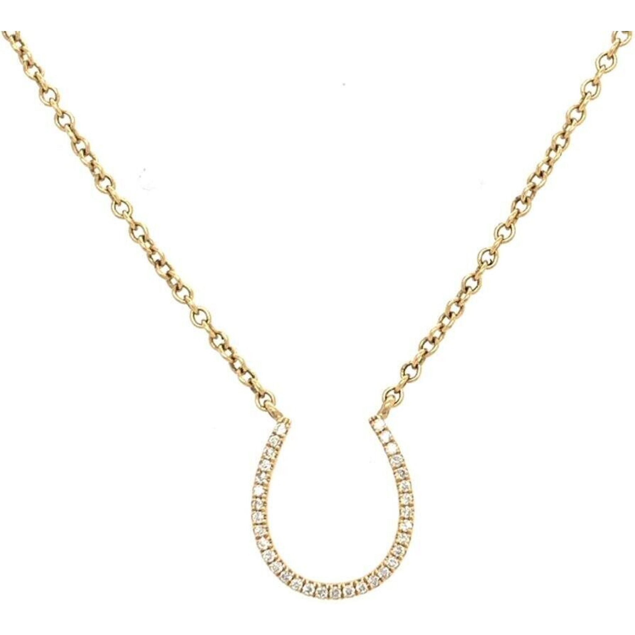 Ring of Harmony Horseshoe Necklace - 14k Yellow Gold - 17