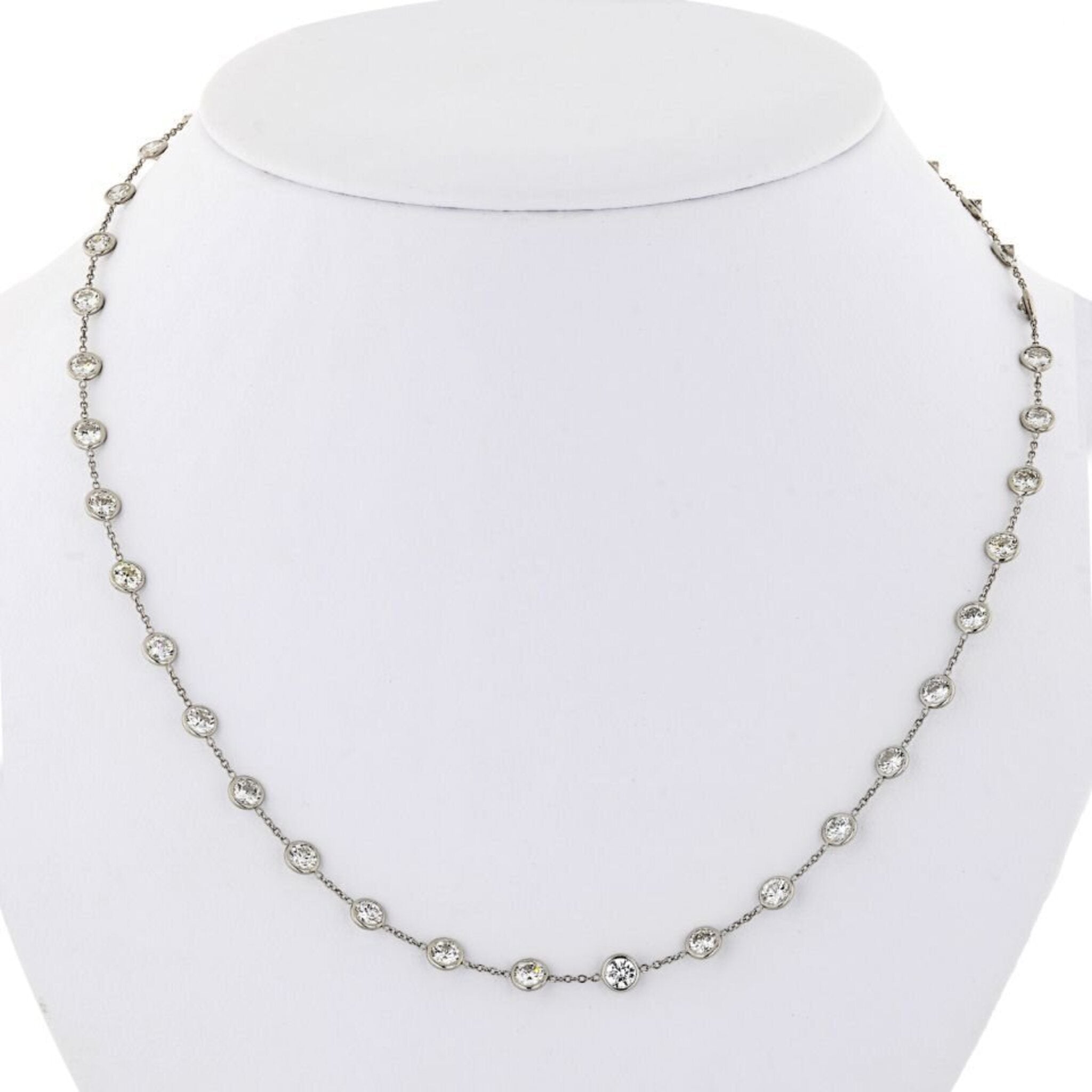 Platinum ball chain on sale necklace