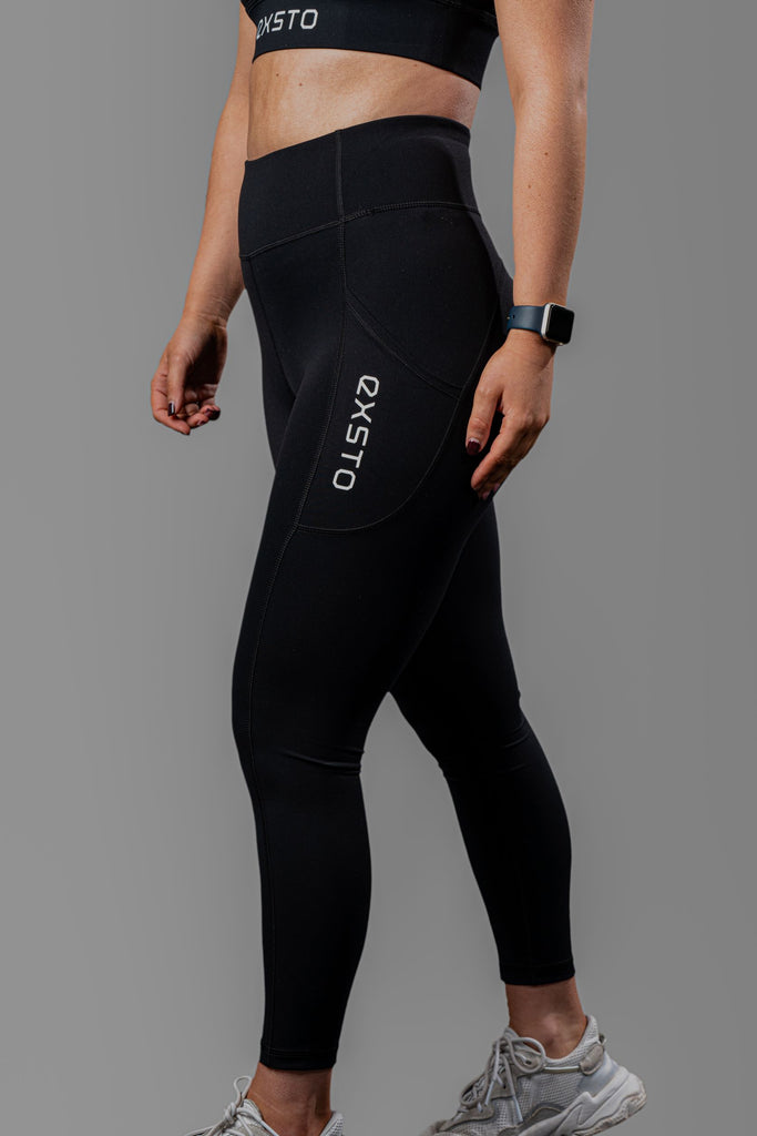 Evolve - High Waisted Pocket Leggings - Grey – Exsto Apparel