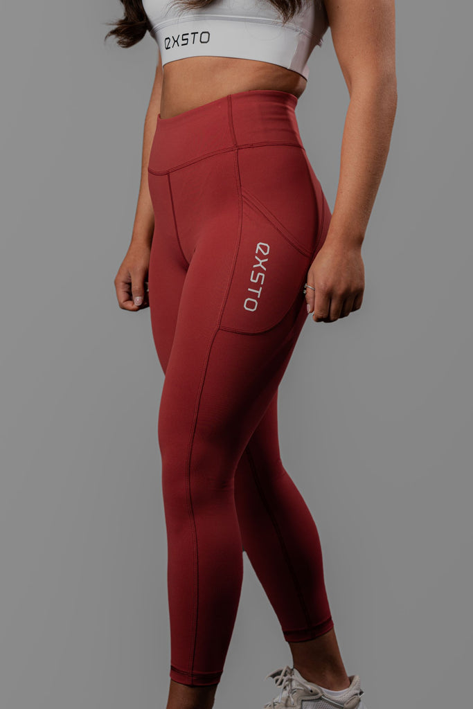 Evolve - High Waisted Pocket Leggings - Grey – Exsto Apparel