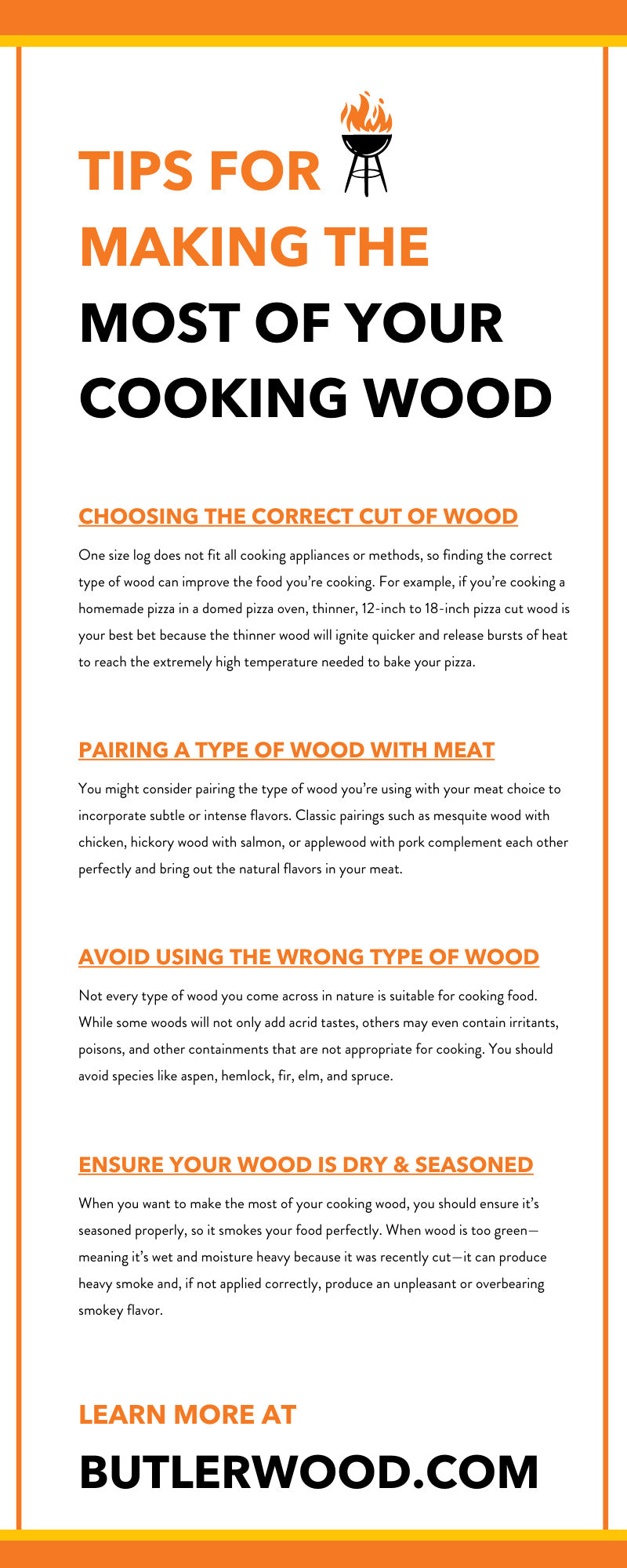 Tips for Making the Most of Your Cooking Wood