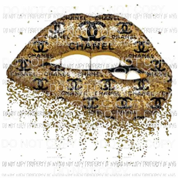 martodesigns - LV Lips #1 brown louis vuitton Sublimation