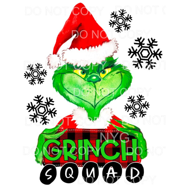 GRINCH Plaid Vinyl Heat Transfer – Custom Designs by Natalie