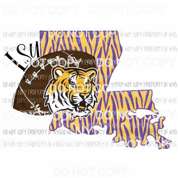 LSU Block Text SUBLIMATION Transfer READY to PRESS – BB Digital Prints and  Boutique