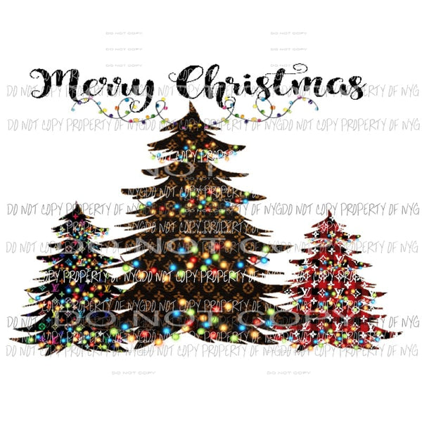 martodesigns - LV Christmas tree 3 Louis Plaid Sublimation