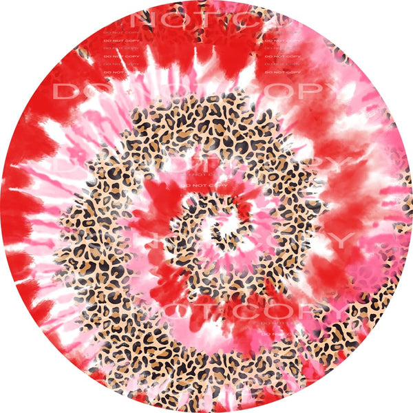 martodesigns - Pink Heart Blank Leopard Stripes Circle