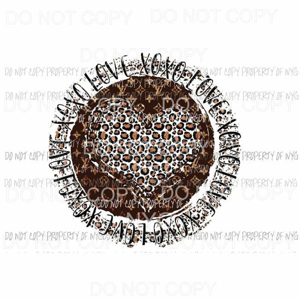 martodesigns - XOXO Love #2 heart brown leopard louis