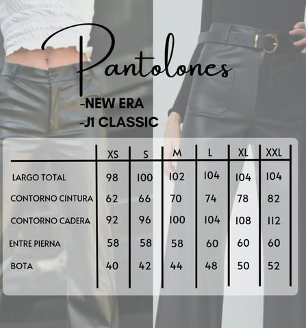 Tallas de pantalones