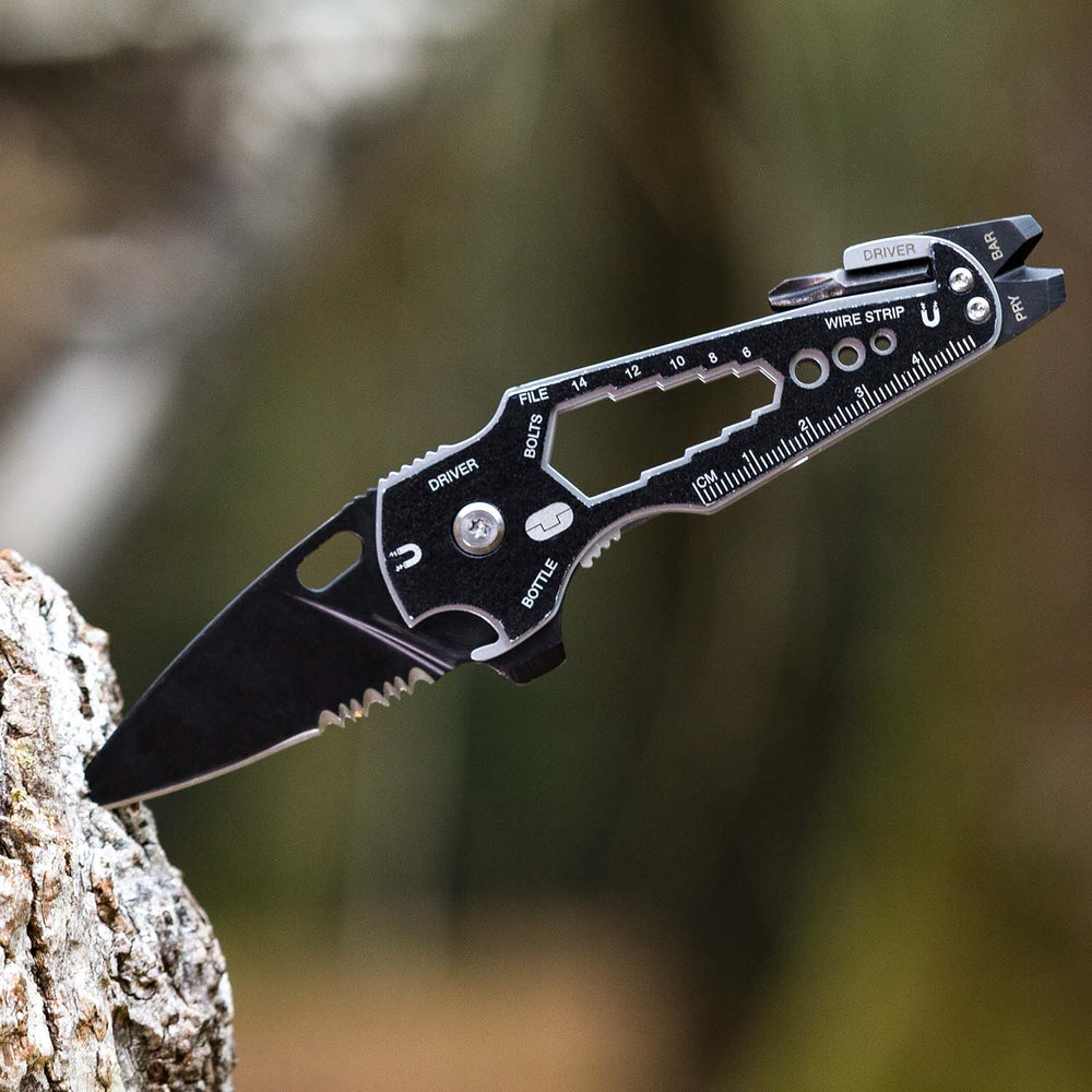 Smart Knife 15-in-1 Multi-Tool Wrapped Around a Pocket Knife - Golden Gait  Mercantile