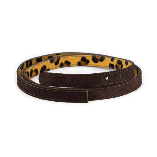 Lv Printed Belt Non Leather - Brown