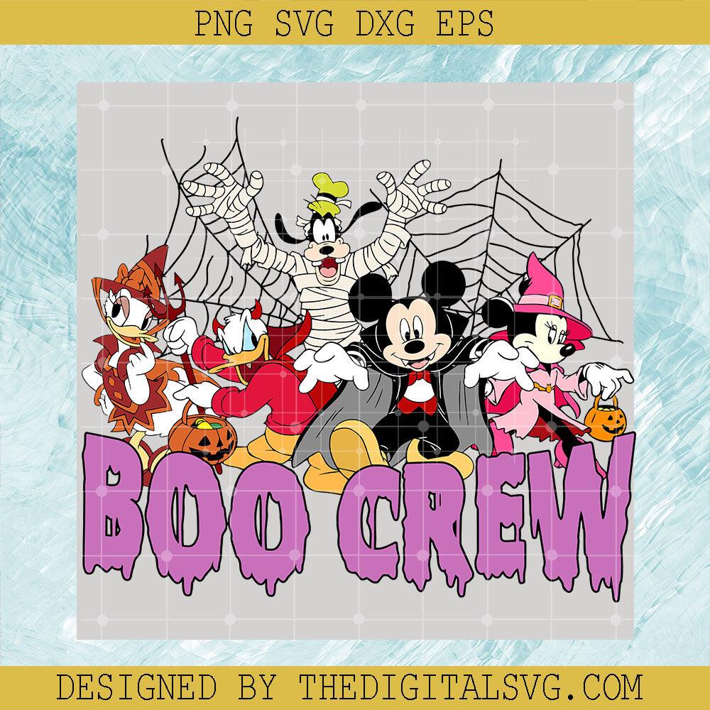 Disney Boo Crew SVG, Halloween Family Disney Spiderweb SVG, Halloween SVG - TheDigitalSVG