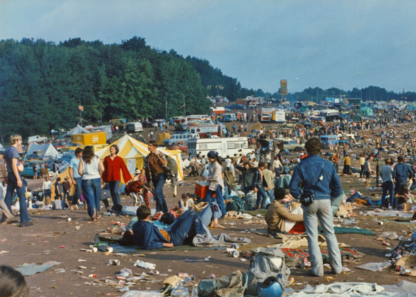 Attendees at Woodstock Music & Art Fair