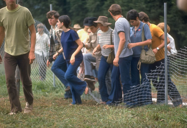 Woodstock grounds in August 1969