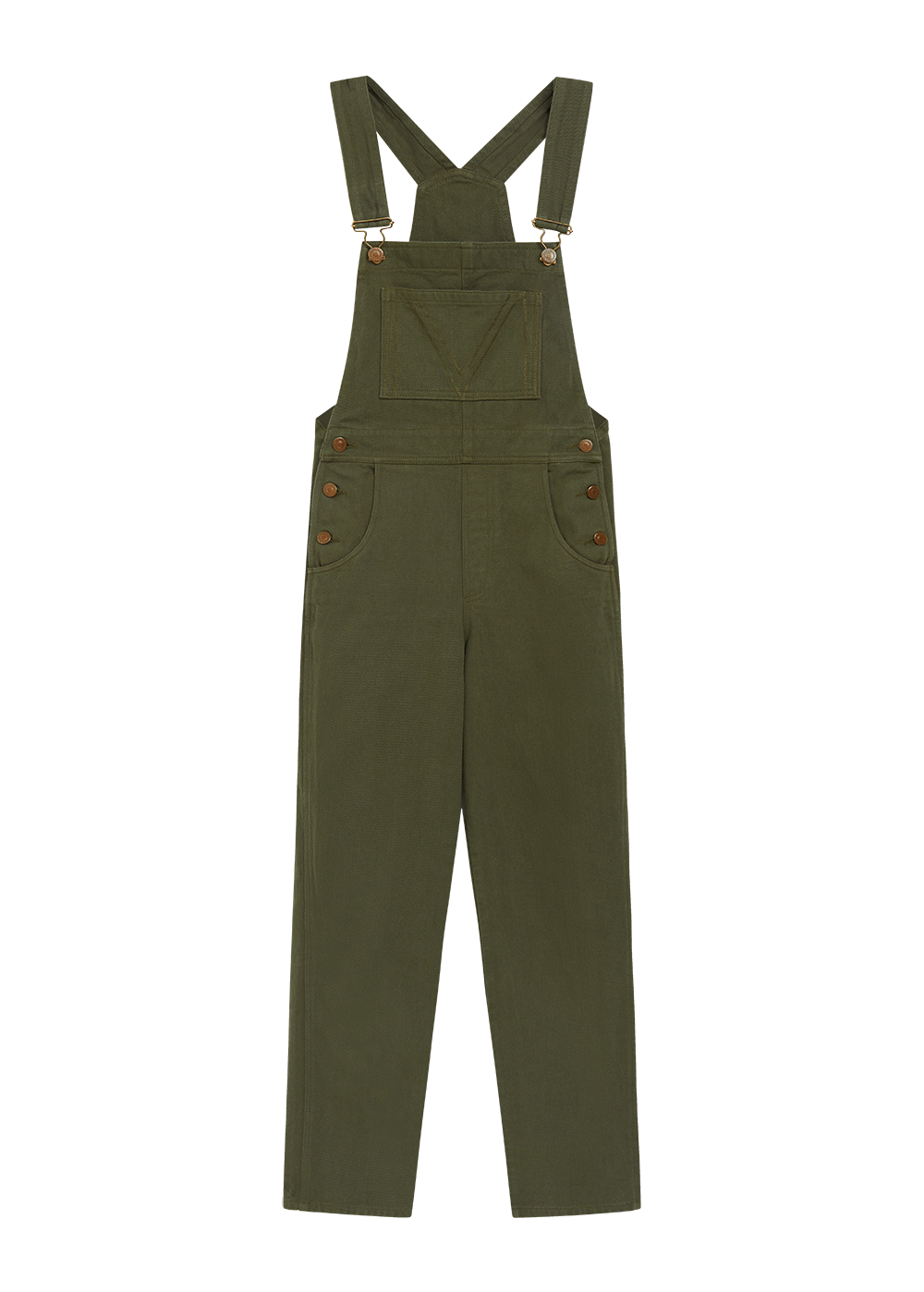 Milldred | Olive Organic Cotton Dungarees | Designed by Women for Women
