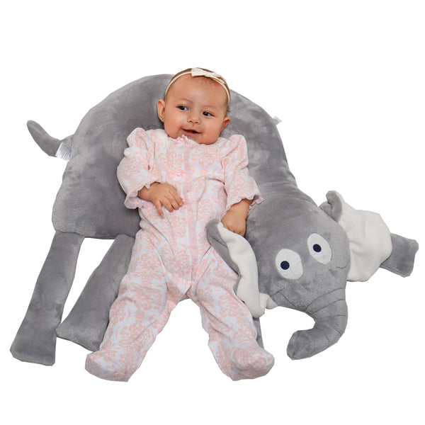 Almohada de Lactancia Elefante Cojin Multifuncional Gris