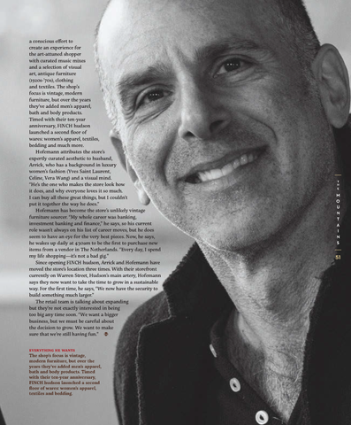 'A Decade of Love', FINCH co-owner Andrew Arrick pictured. (Page 51)