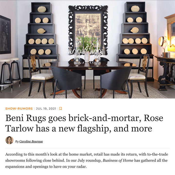 Business of Home article featuring FINCH hudson