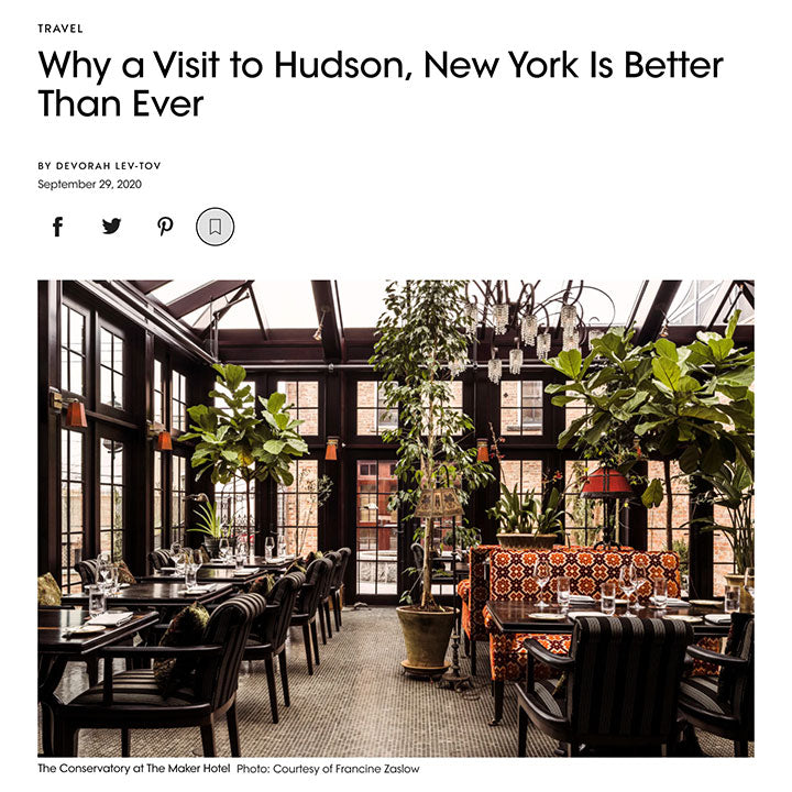 Vogue Article | Why a Visit to Hudson, New York Is Better Than Ever